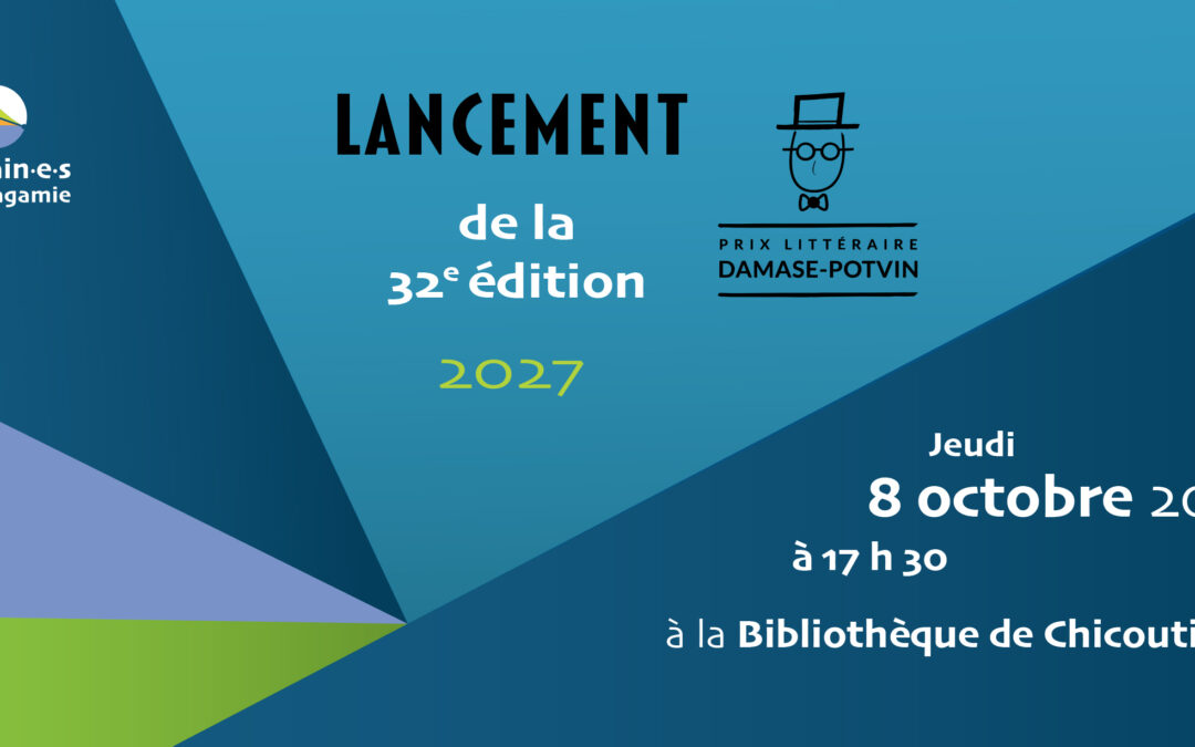 Lancement de la 32e édition du Prix littéraire Damase-Potvin
